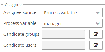 user task form field assignee