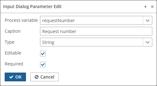 request number field editor