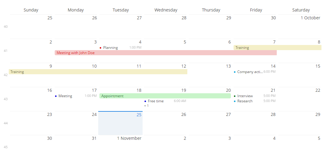 gui calendar 2