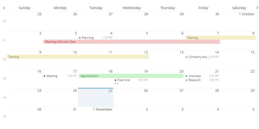 gui calendar 2