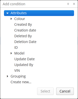 gui filter conditions