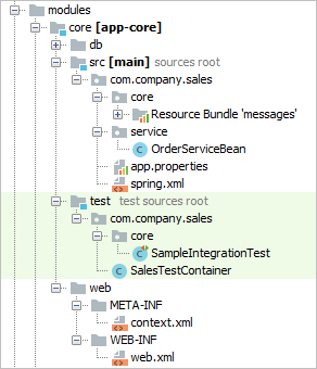 project structure core