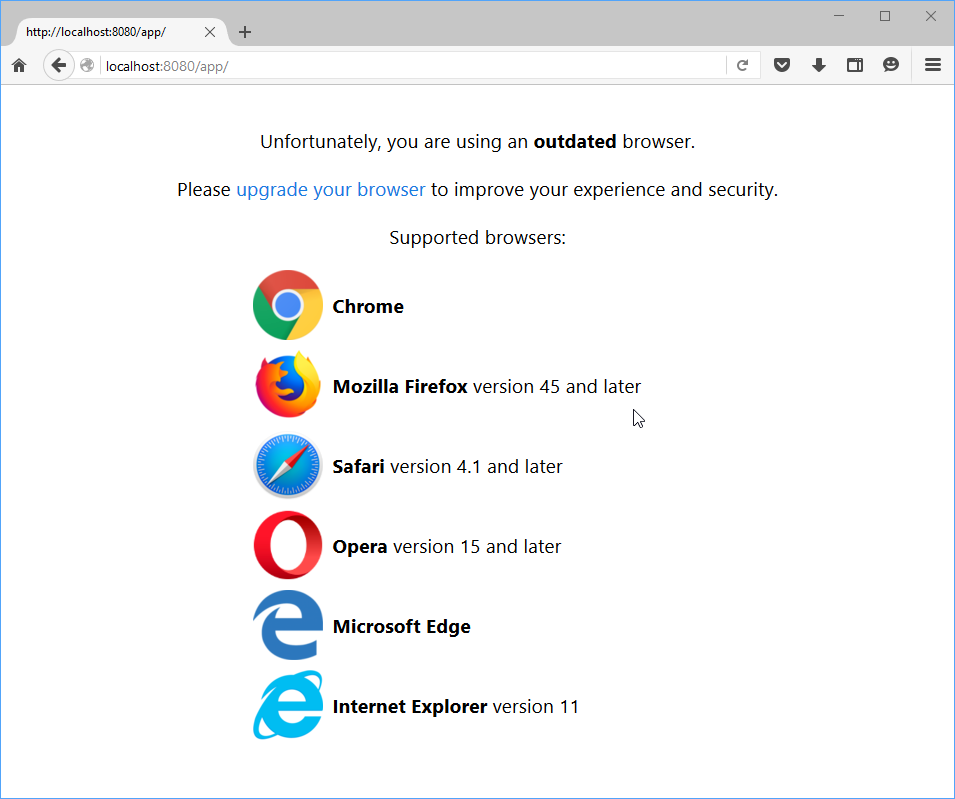 Your browser is not supported, on a supported browser (Safari) :  r/softwaregore