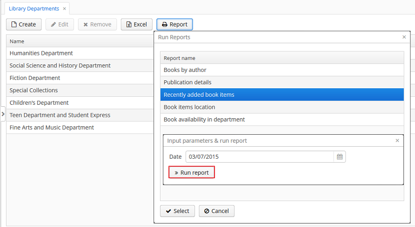 query running