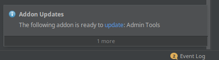 addon update notification
