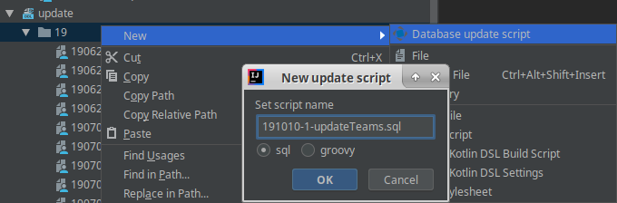 new update script