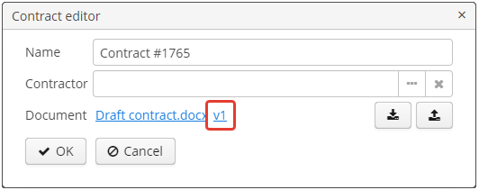 webdav document upload field version link